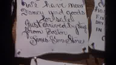 Silver Lake California (1966): Ghost Town Bulletin Board With Old Style Notes