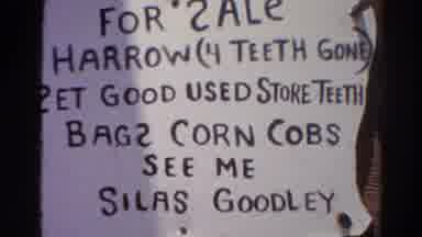 Silver Lake California (1966): Handwritten For Sale Sign With Many Spelling Errors