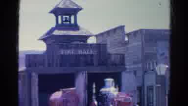 Silver Lake California (1966): An Old Western Building With A Train And A Bell