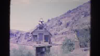 Silver Lake California (1966): Old Wooden Stranded Mining Building In The Sunny