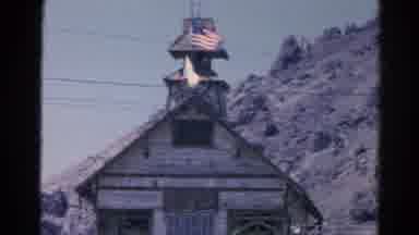 Silver Lake California (1966): A Hill With Some Rudimentary Buildings Built Into