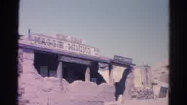 Silver Lake California (1966): Temple And Statue Filmed With A Man Dressed Like A