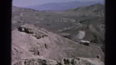Silver Lake California (1966): Army Vehicles Transporting Through Desert