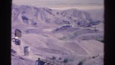 Silver Lake California (1966): Aerial View Of A Baron Mining Landscape Including A