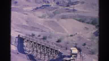 Silver Lake California (1966): Barren Desert Landscape With A Small Bridge For
