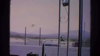 Silver Lake California (1966): Panorama Over Still Car Behind Wall Which Is Next