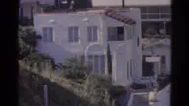 Silver Lake California (1966): White House With Several Windows Surrounded By