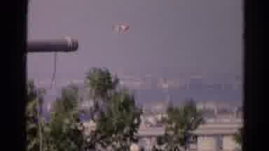 Silver Lake California (1966): Footage Of A Plane Flying Overhead At The Shore