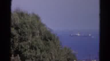 Silver Lake California (1966): Two Large Boats Moving Across Deep Blue Water With