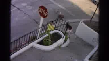 Silver Lake California (1966): Two People Walking One Behind The Other Along A
