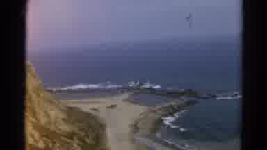 Silver Lake California (1966): A Couple Is Walking Down An Overlook On A Hawaiian