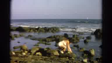 Silver Lake California (1966): The White Water Waves Wash Up Against The Rocks As