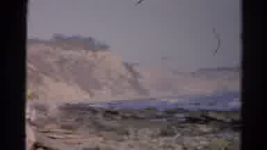 Silver Lake California (1966): Footage Of A Rocky Beach Meeting The Waves At The