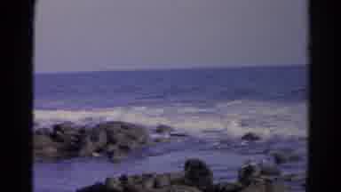 Silver Lake California (1966): Small Waves Break Along The Shoreline Of A Rocky