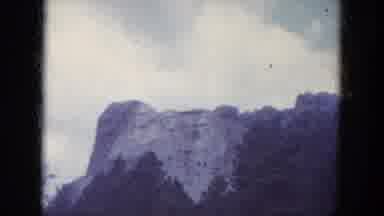 South Dakota USA (1966): Mount Rushmore Four Men's Faces Carved Into Mountainside