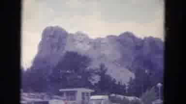 South Dakota USA (1966): You Can See Mountains With Green Life Growing A Lot Of