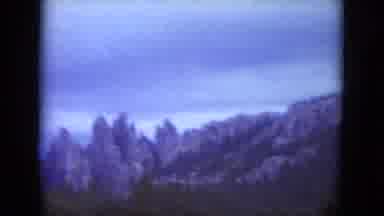 South Dakota USA (1966): A Lot Of Clouds Trees And Mountain