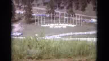 South Dakota USA (1966): Big Ranch With White Gate And A Long Hill With Cars At