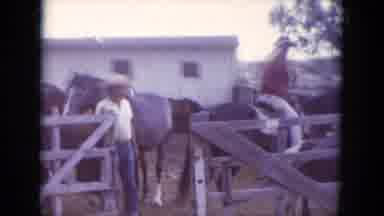 South Dakota USA (1966): Riding Horses Into The Arena