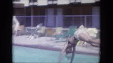 South Dakota USA (1966): Footage Shows Three Teenagers Jumping Into A Swimming