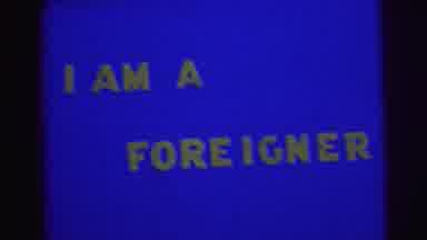 Brazil (1967): Sign Shows I Am A Foreigner And Then Women Shaking Hands