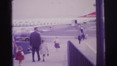 Brazil (1967): Adults And Children Walking Toward Airplane On Tarmac