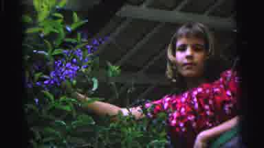 Brazil (1967): Little Girls With Brown Hair In A Red Dress Looks Like She Is Going
