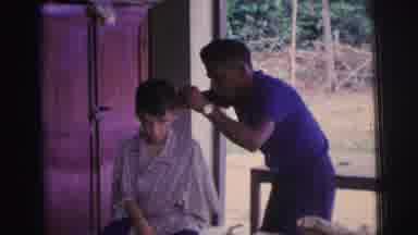 Brazil (1967): A Little Boy Sitting On A Chair Having His Haircut And A Little