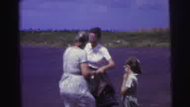 Brazil (1967): People Out Walking At The Beach On A Warm Windy Day