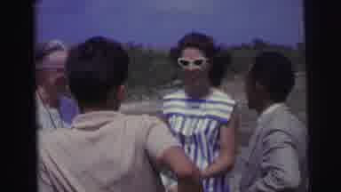 Brazil (1967): Social Gathering Of A Family Outside In Which A Man And A Woman