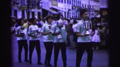 Brazil (1967): An Olympic Parade Of People Marching Through The City Streets