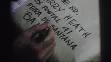 Brazil (1967): Person Writing Down A Address On A Sheet Of Paper Perhaps A Package