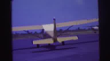 Brazil (1967): A Plane Is Taking Off To The Sky With The Blue Sky And Landing On