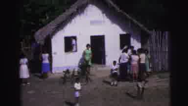 Brazil (1967): House People Trees Green Grass Plants Outside Sky Blue Motion