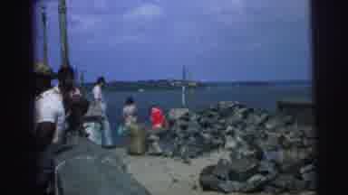 Brazil (1967): Seaside People Water Rocks Fishing Bucket Boat Relaxing Port View
