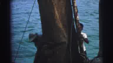 Brazil (1967): Two Men Trying To Change The Direction Of The Sail On The Ocean In