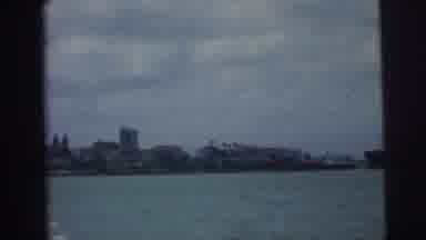 Brazil (1967): A Large Boat Gets Ready For Passageway Outside The Harbor