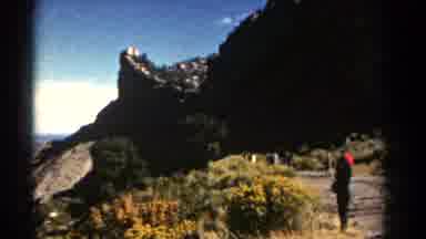 Colorado US (1967): Scenic View Of Hills Heather And Moss With A Man Standing