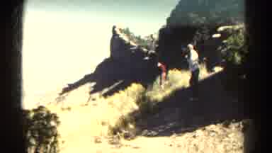 Colorado US (1967): People On A Mountain Looking At The Landscape