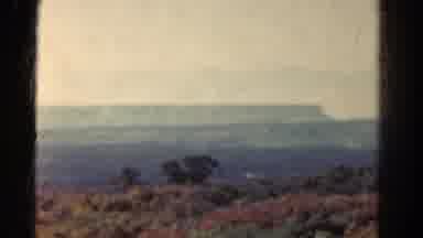 Colorado US (1967): Ocean Overlook With Brush And Grainy Film And Sun Glares On