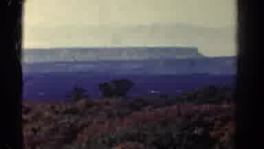 Colorado US (1967): Long Line Of Busses Waiting On The Side Of The Road