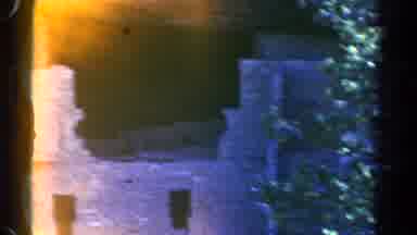 Colorado US (1967): Old Indian Ruins Carved Into Cliffs And Hidden Behind Trees