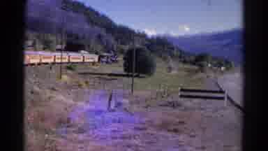 Colorado USA (1967): Old Train Footage Of Cargo Train Travelling Through