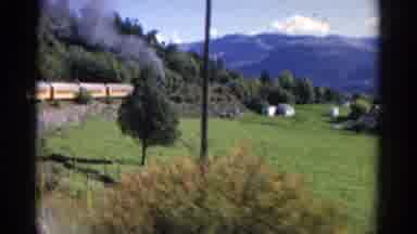 Colorado USA (1967): A Scene Of A Train Moving On Some Tracks Outside
