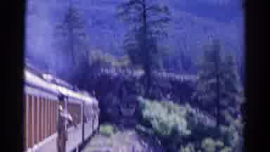 Colorado USA (1967): Traveling On Train Through Beautiful Landmarks Mountain