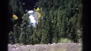 Colorado USA (1967): Aerial Footage Of A Forest And River Somewhere Out West