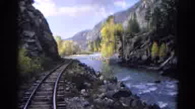 Colorado USA (1967): View Of River Valley From Train