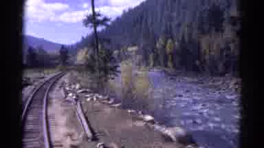 Colorado USA (1967): Traveling Through The Country Near The River In The Middle Of