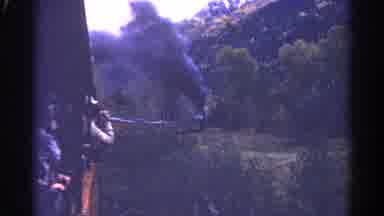 Colorado USA (1967): The Train Is Running Slowly In The Forest Area And It
