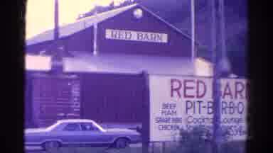 Colorado USA (1967): People Talking In Parking Lot Of Building Called Red Pit